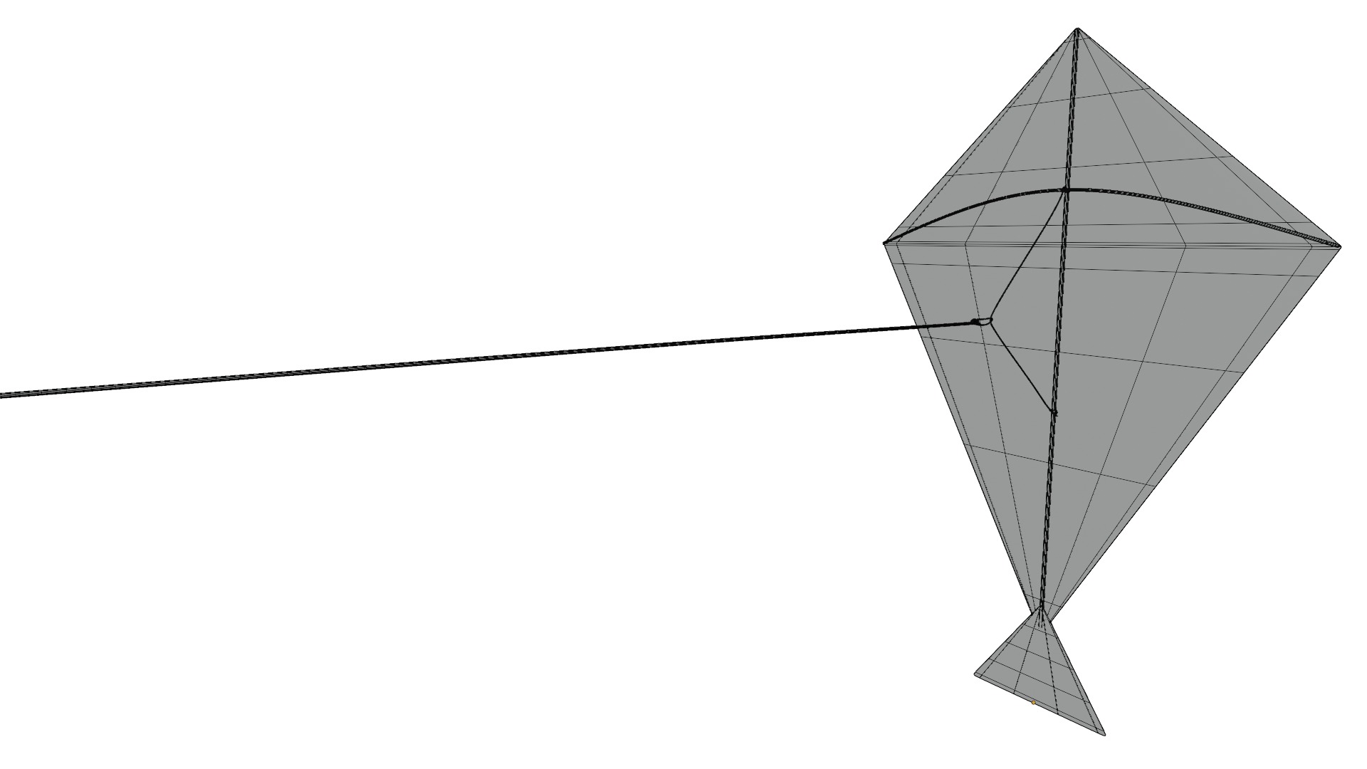 Flying Kite 3D model_8