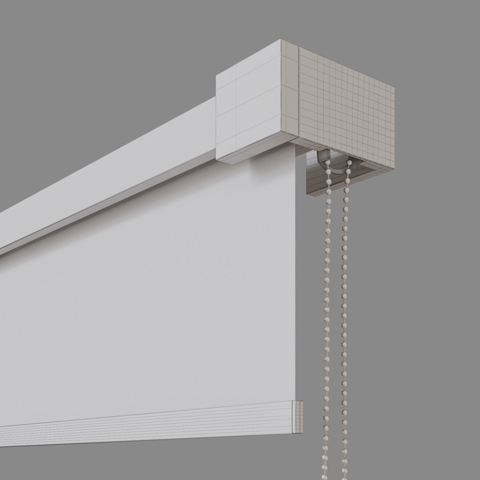Roller blinds  Corner  Set 8 3D model_2