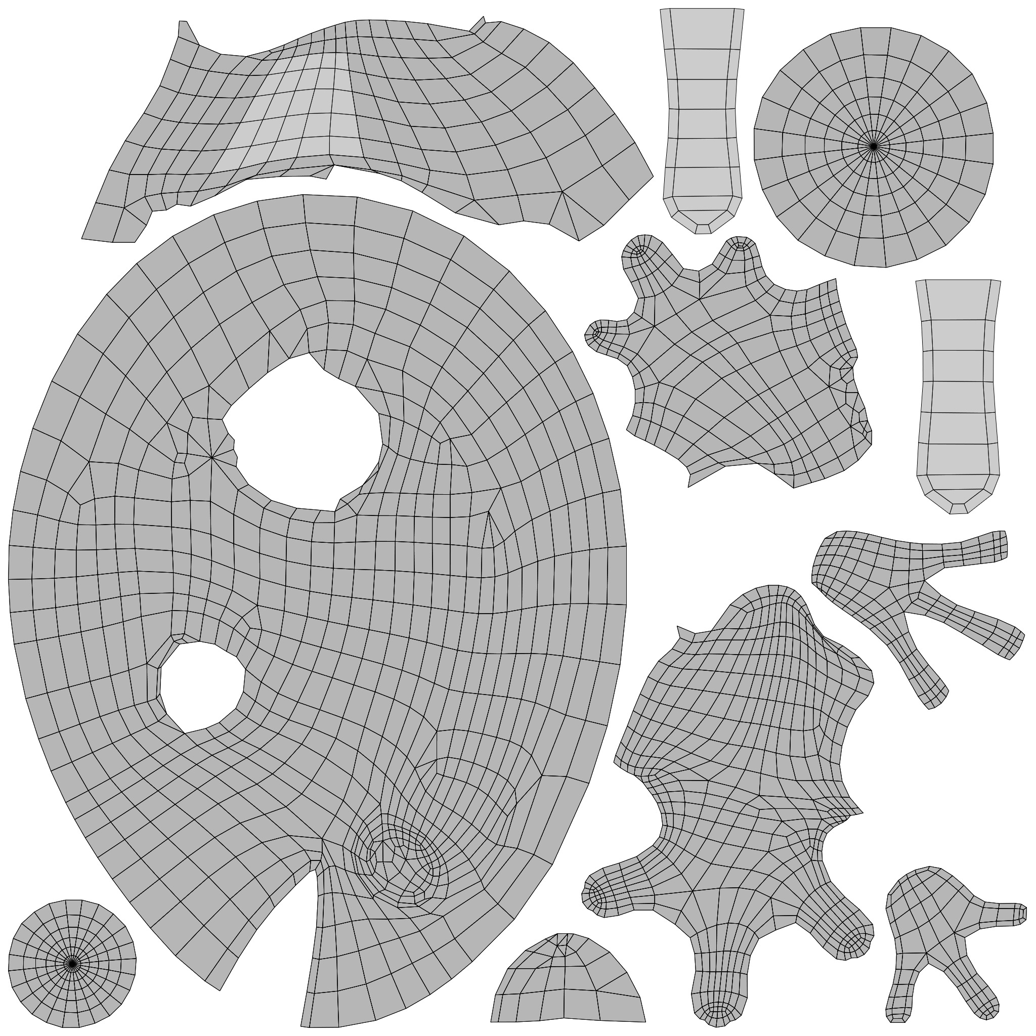 Cartoon Animated Wolf Fox and Frog 3D Model Collection Low-poly 3D model_46