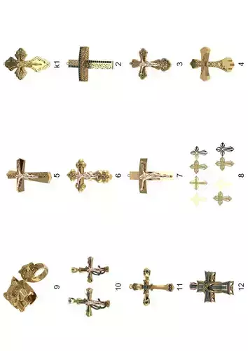 Cross pendant lot -300