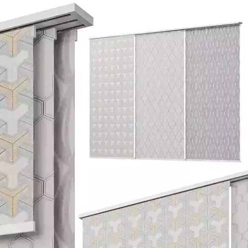 Sliding blinds curtains  Set 16