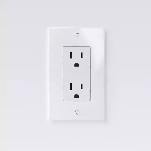 ELECTECK Electrical Wall Receptacle Outlet - Standard 3D model
