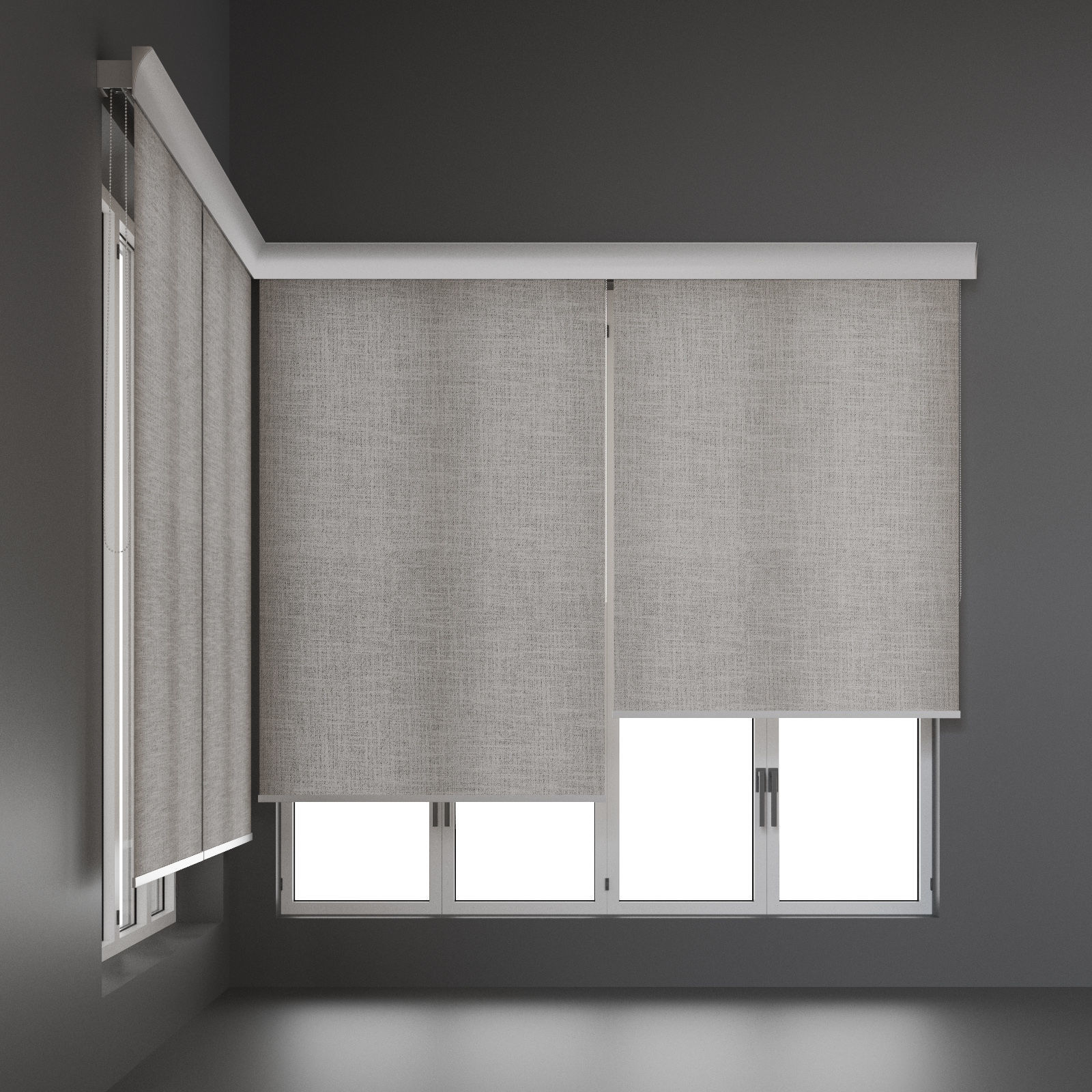 Roller blinds Corner 19 3D model_5