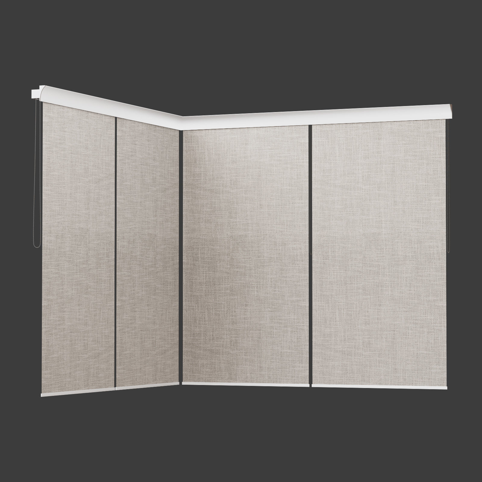 Roller blinds Corner 19 3D model_3