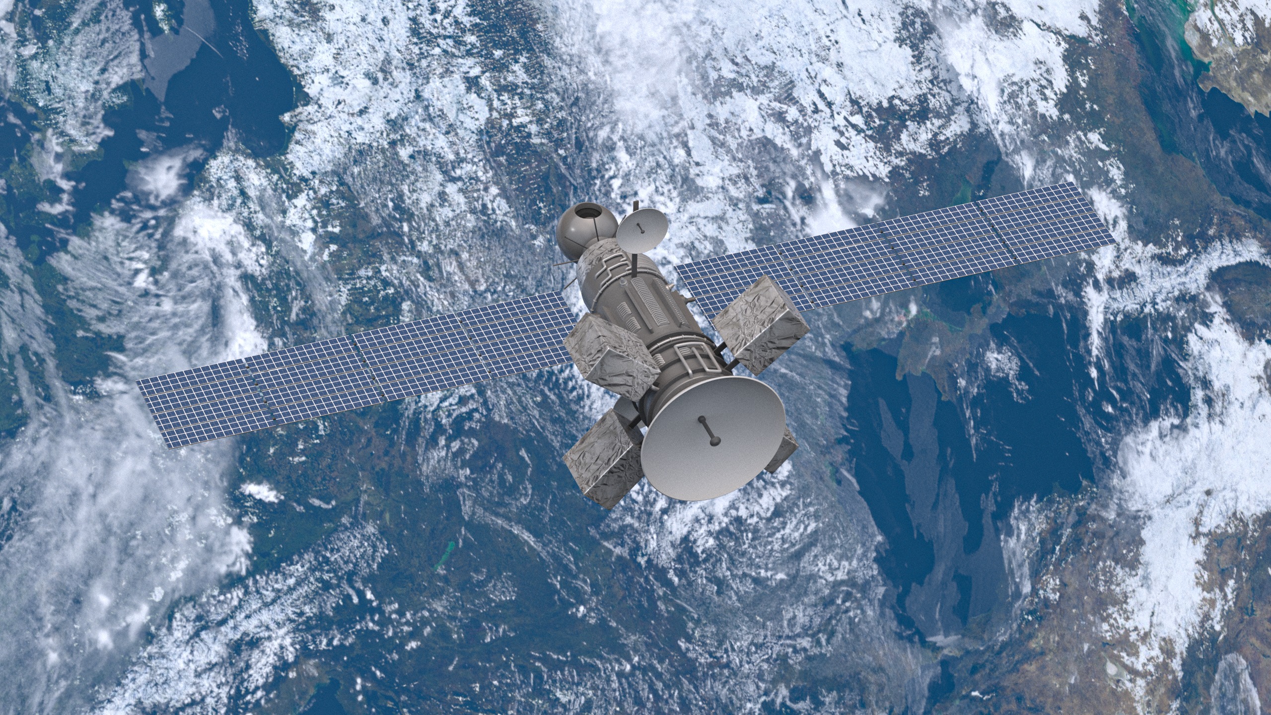 Weather Satellite 2 3D model_2