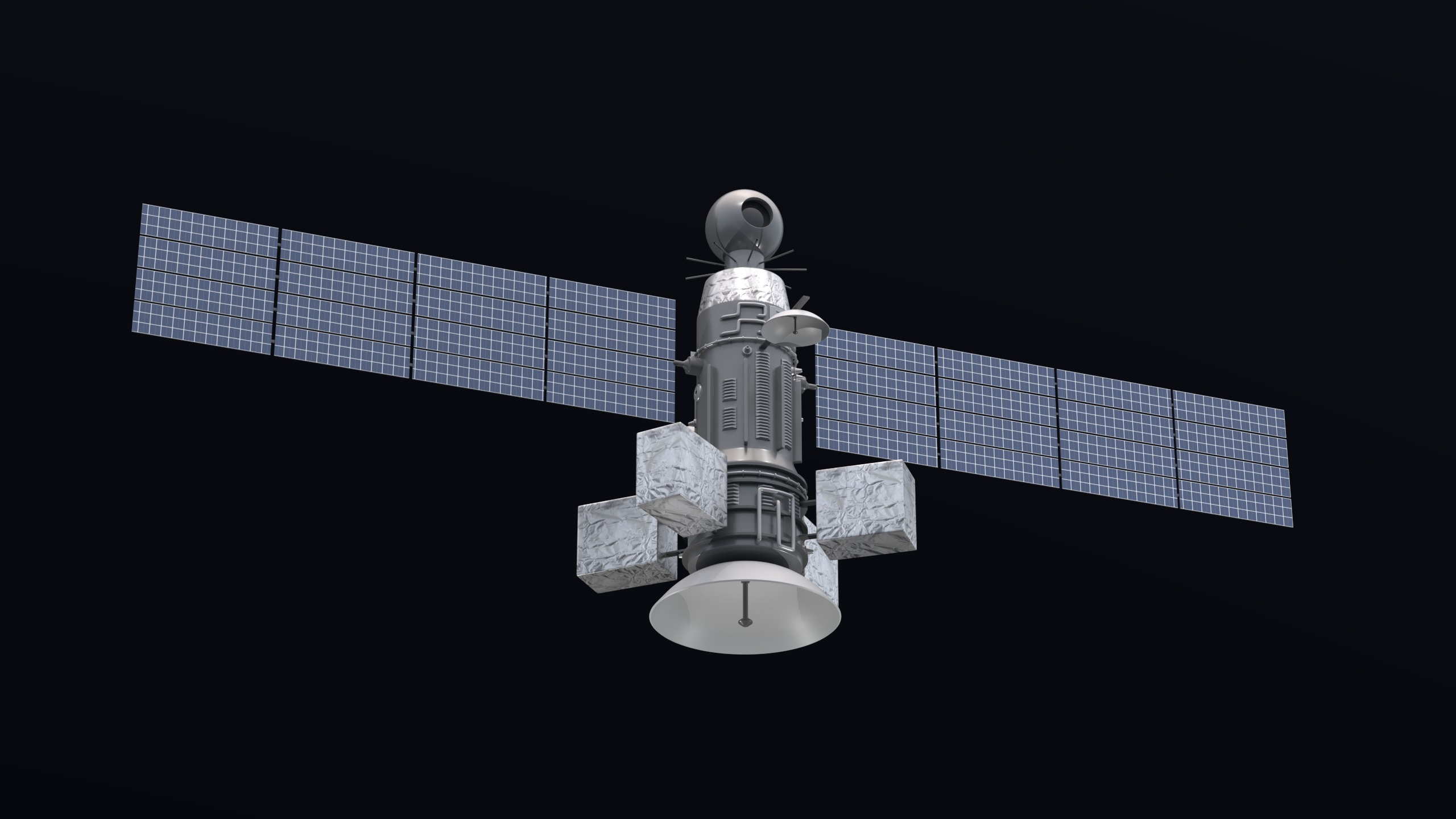 Weather Satellite 2 3D model_4