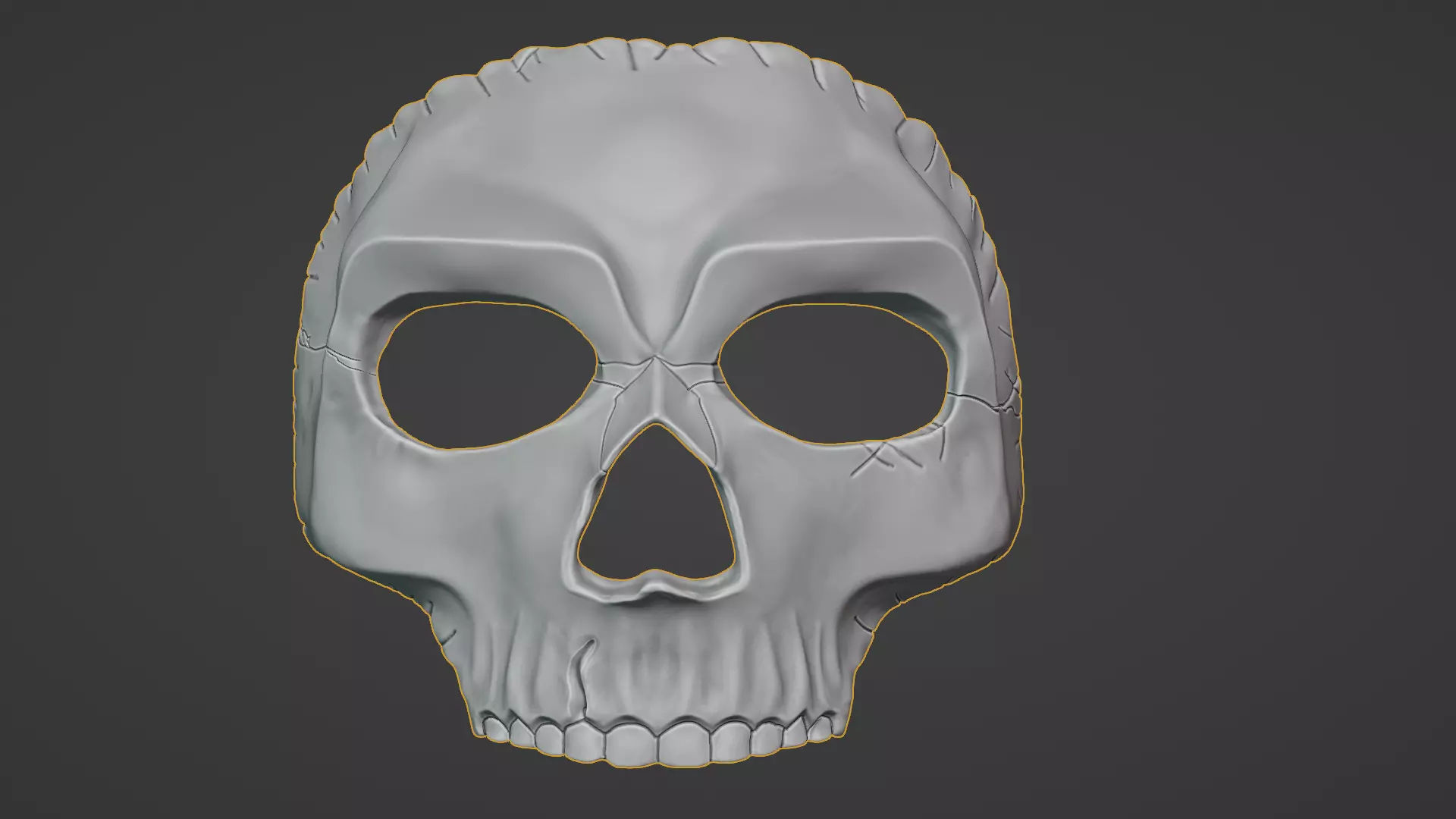 Ghost mask 3D print model_0