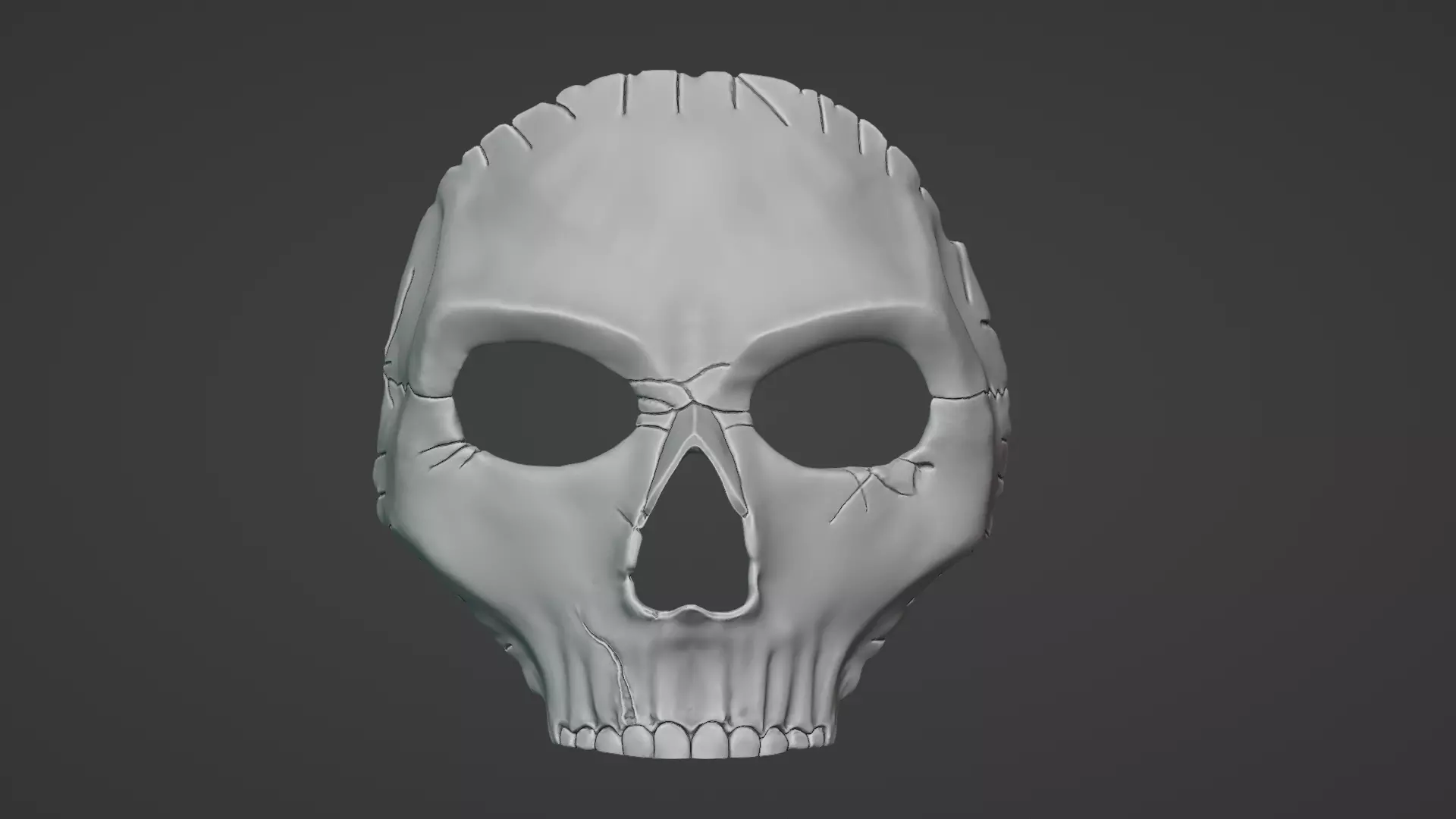 Ghost mask 3D print model_0