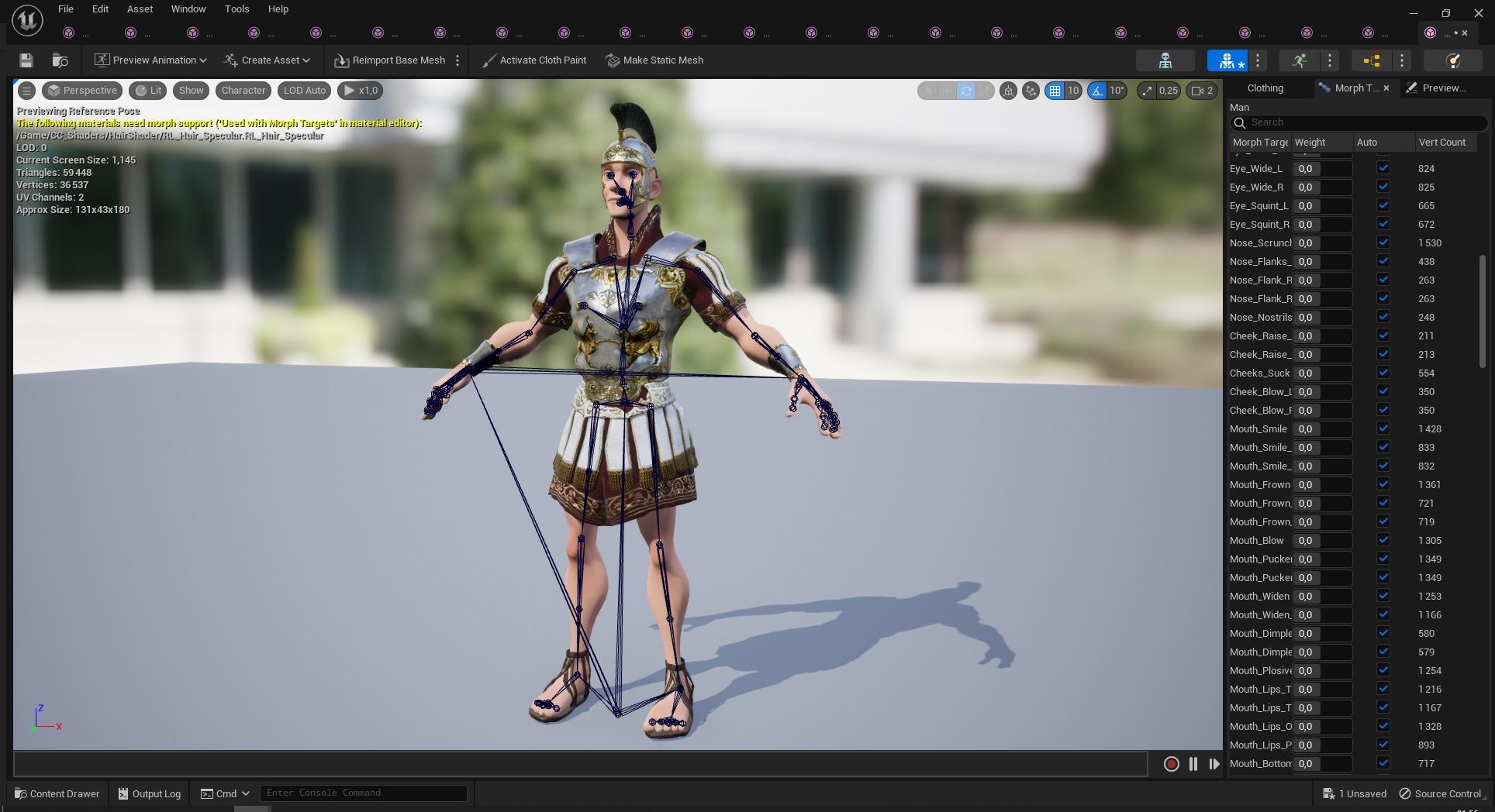 Cartoon Roman soldier in armor with battle outfit Low-poly 3D model_27