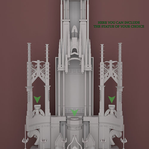 Altar 3d Model Low-poly 3D model