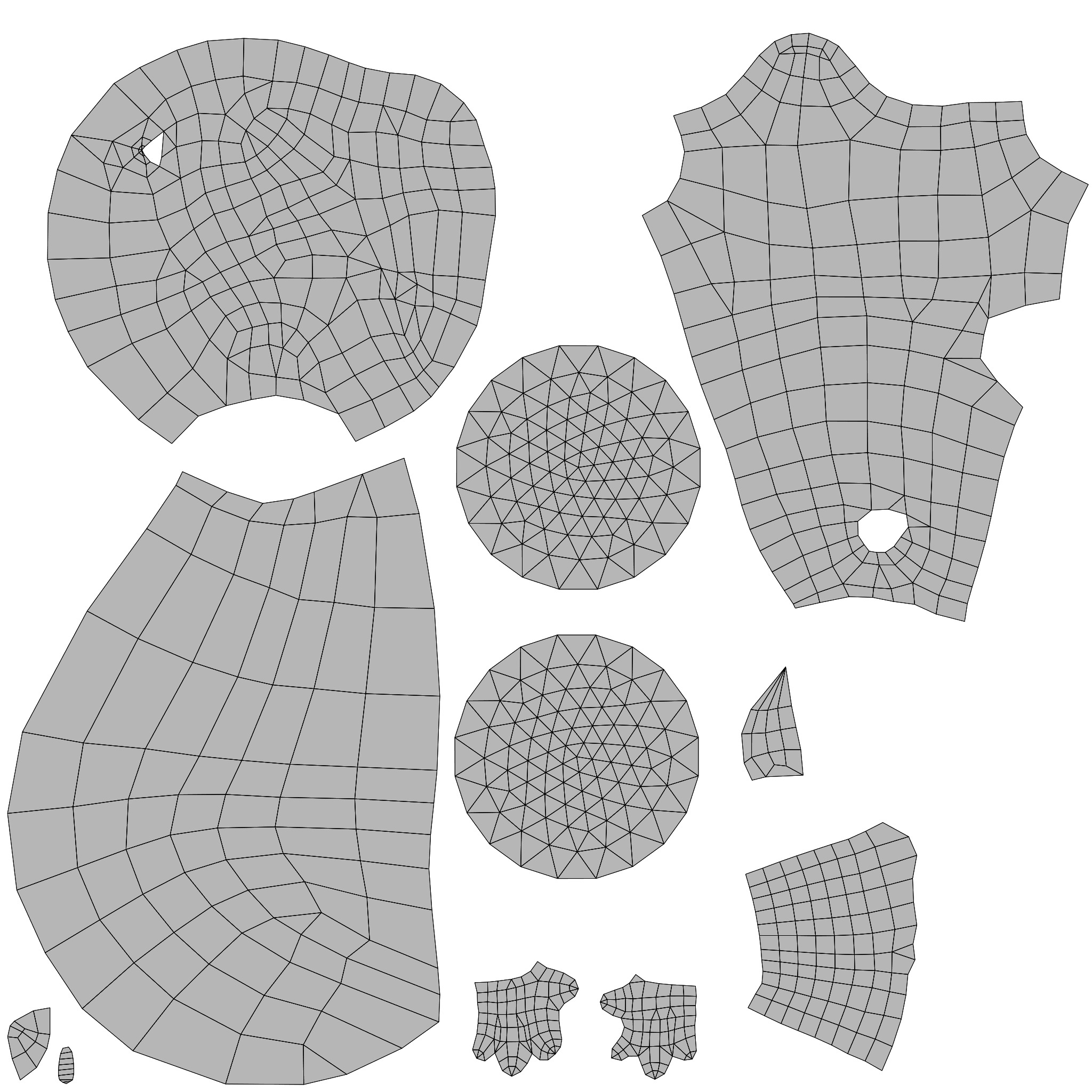 Cartoon Animated Owl Wolf and Squirrel 3D Model Collection Low-poly 3D model_48