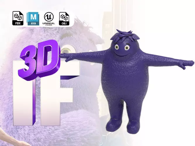IF Movie Inspired Ryan Charecter 3D model