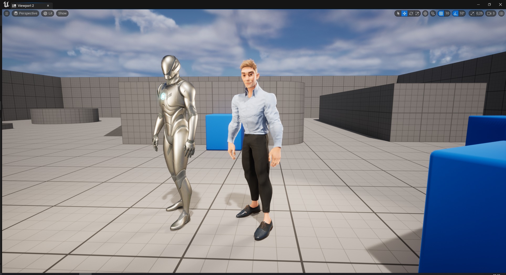 Toon Modern Man classic in Slim Fit Clothes Low-poly 3D model_27