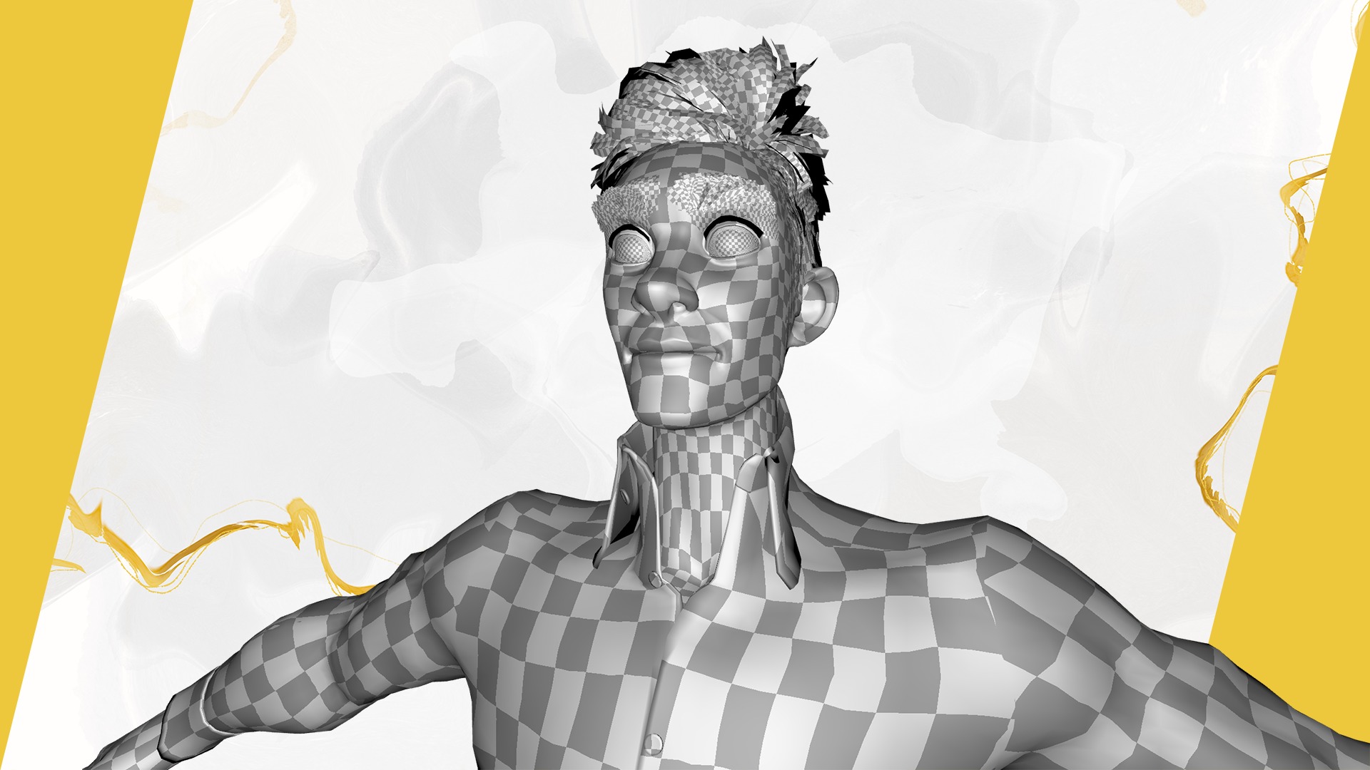 Toon Modern Man classic in Slim Fit Clothes Low-poly 3D model_30