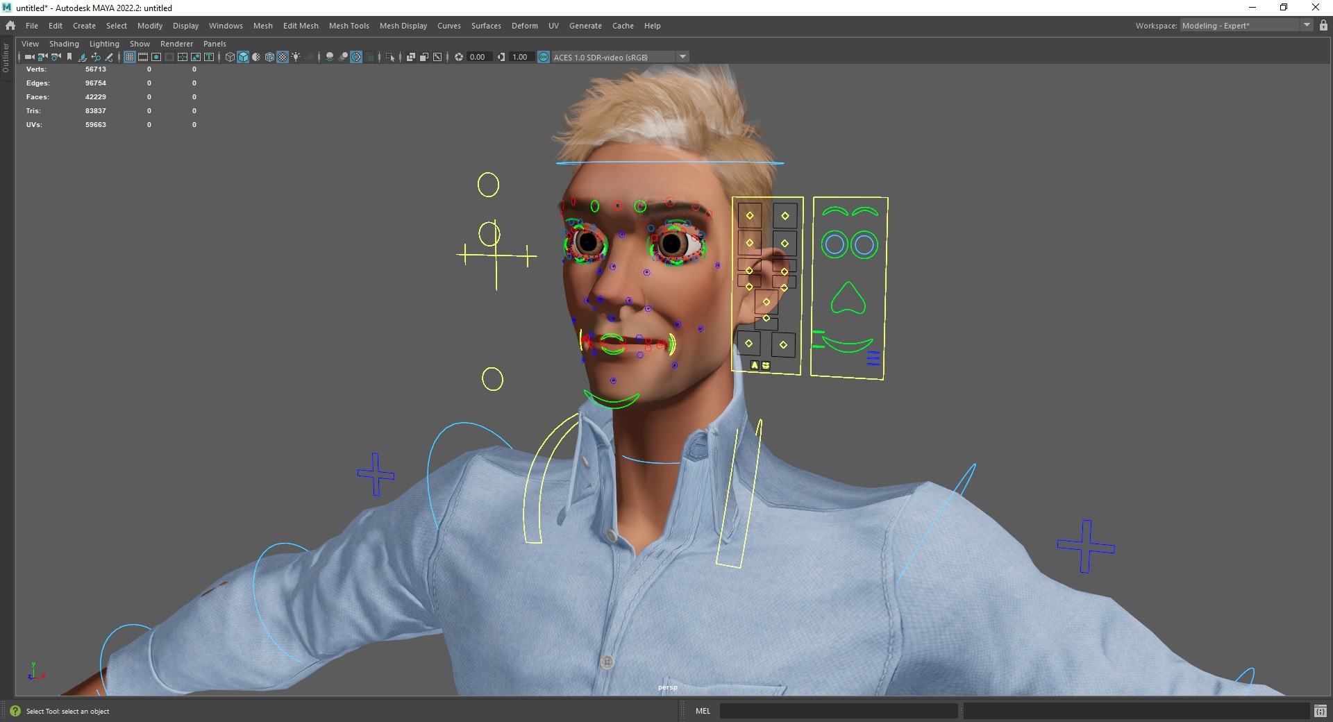 Toon Modern Man classic in Slim Fit Clothes Low-poly 3D model_24