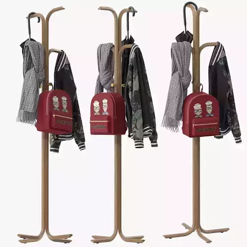 Furl Coat Stand 3D model