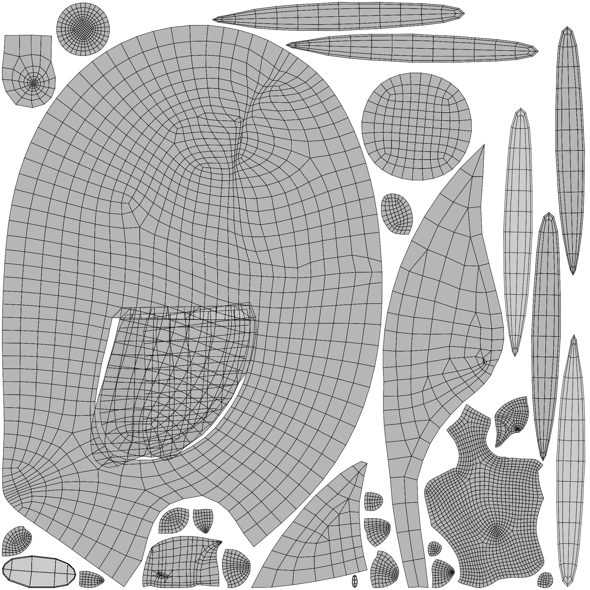 Cartoon Animated Ara Parrot Owl and Squirrel 3D Model Collection Low-poly 3D model_47