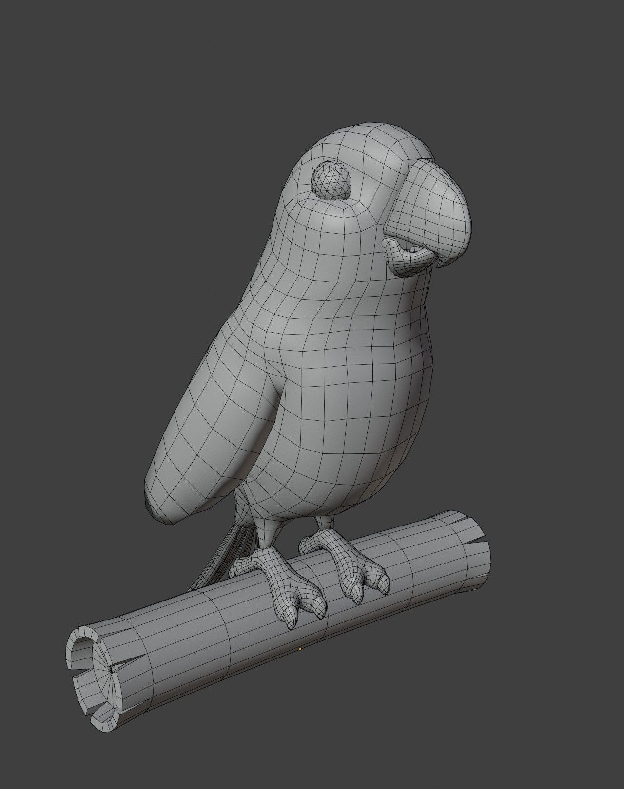 Cartoon Animated Ara Parrot Owl and Squirrel 3D Model Collection Low-poly 3D model_23