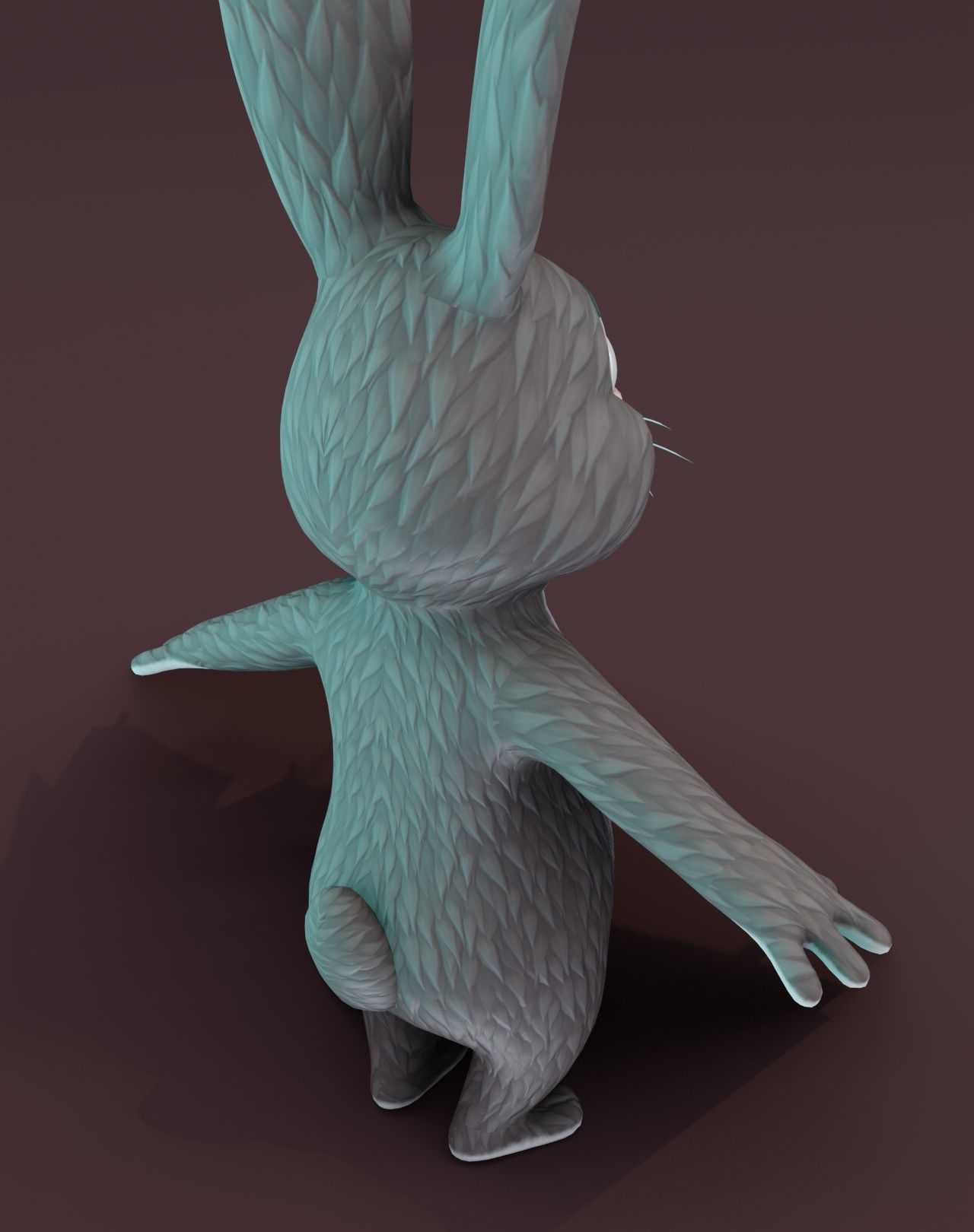 Cartoon Animated Squirrel Rabbit and Fox 3D Model Collection Low-poly 3D model_39
