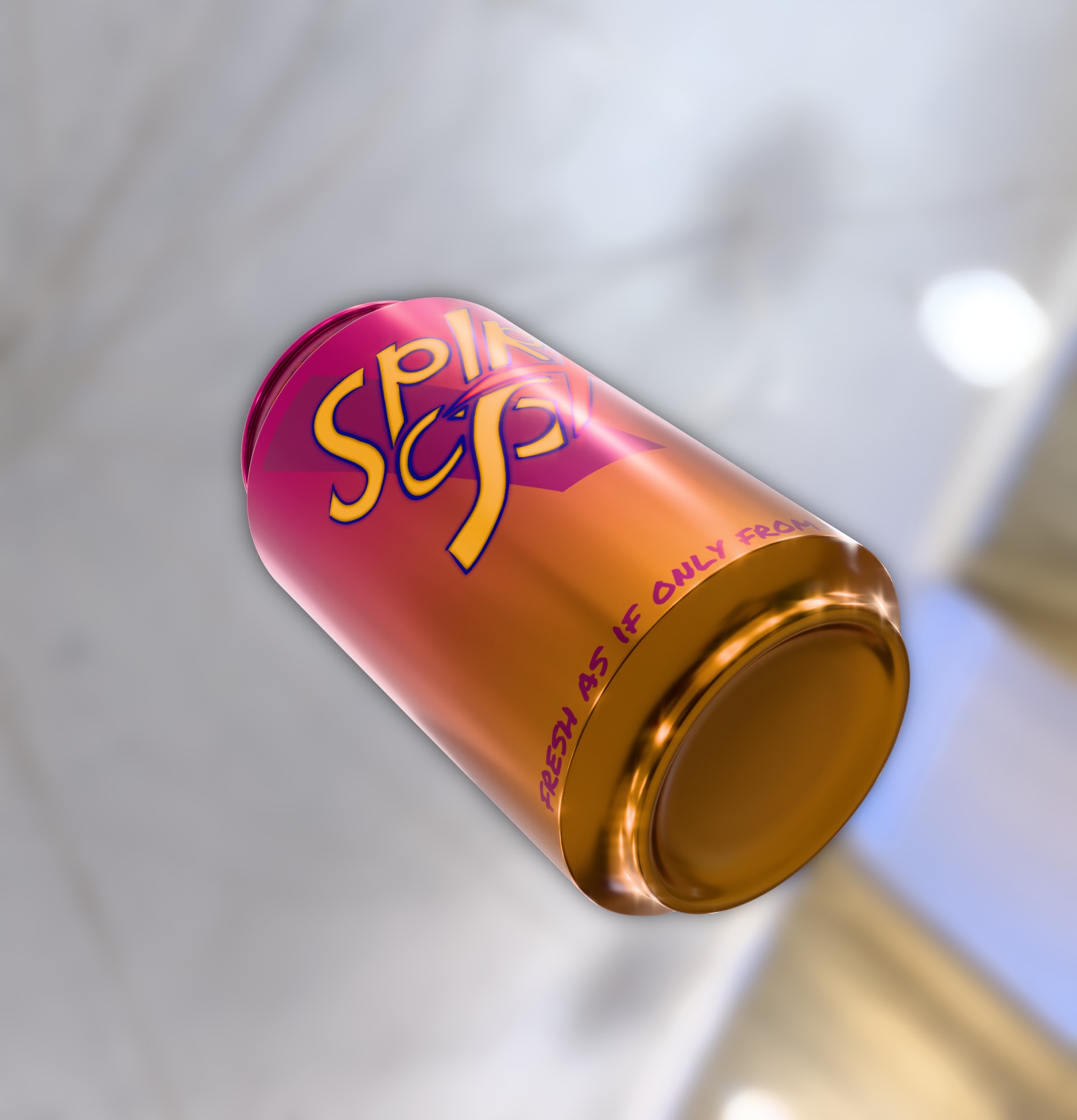 Original Soda Cans 3D model_4