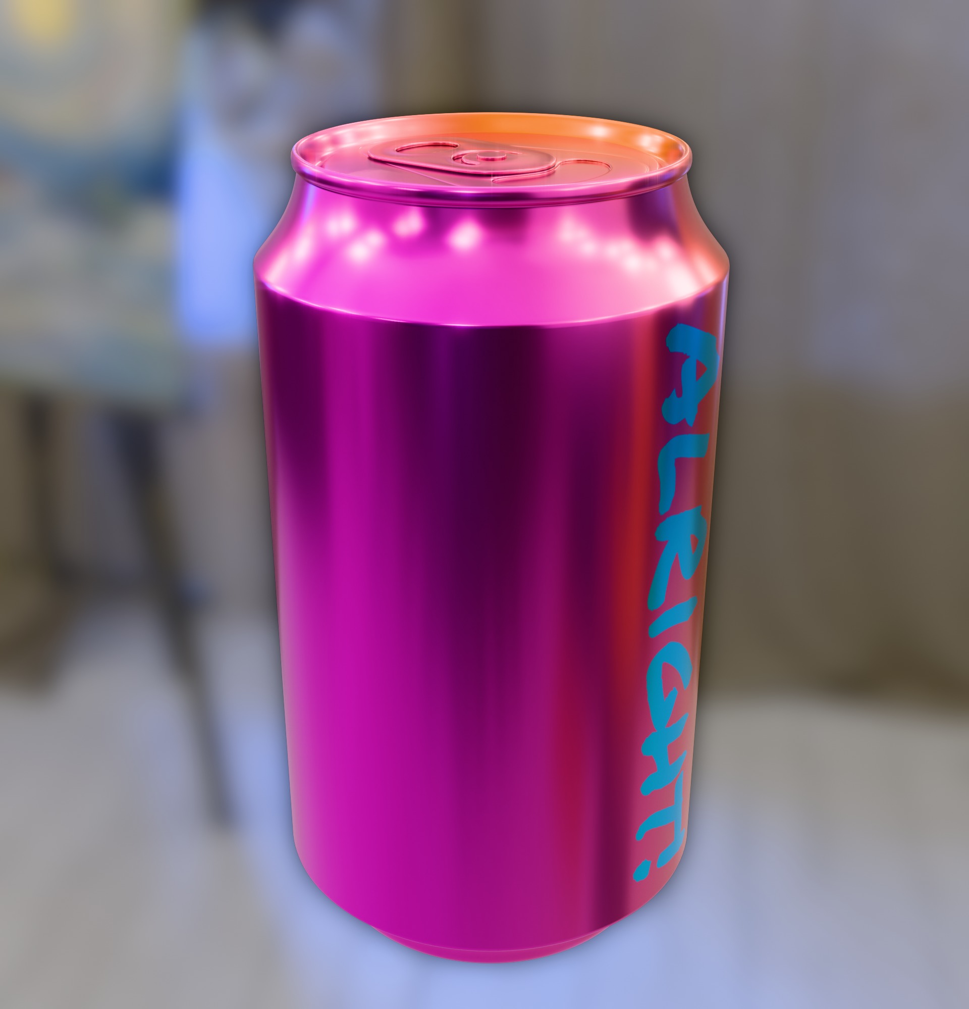Original Soda Cans 3D model_2