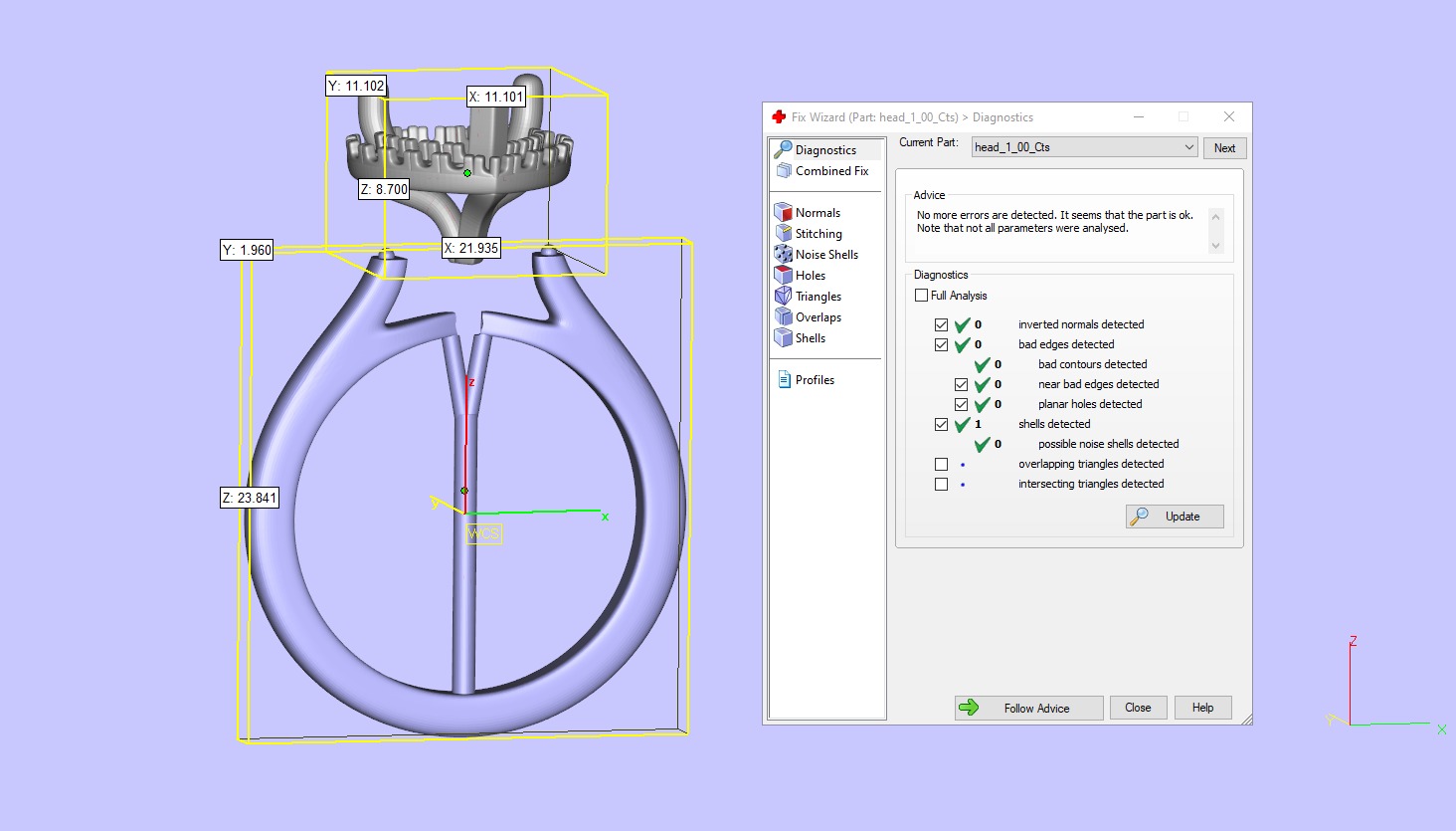 Haert Cut Halo Engagement Ring 3D print model_17