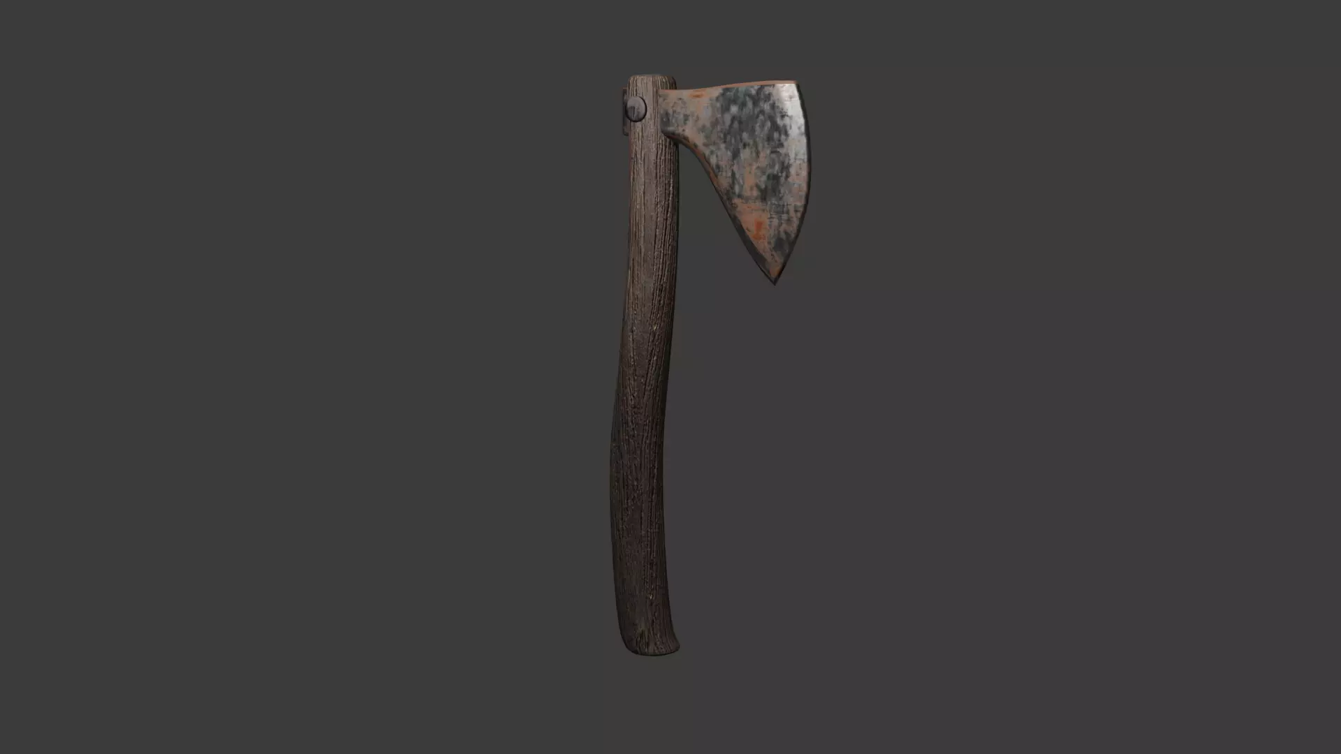 old axe Free low-poly 3D model_0