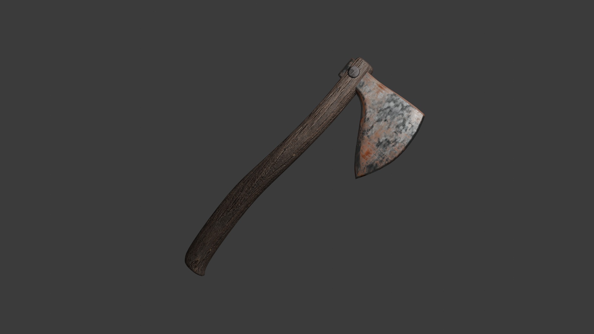 old axe Free low-poly 3D model_1