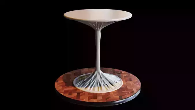 Mini Organic Table soft details made for CNC and 3D Printing