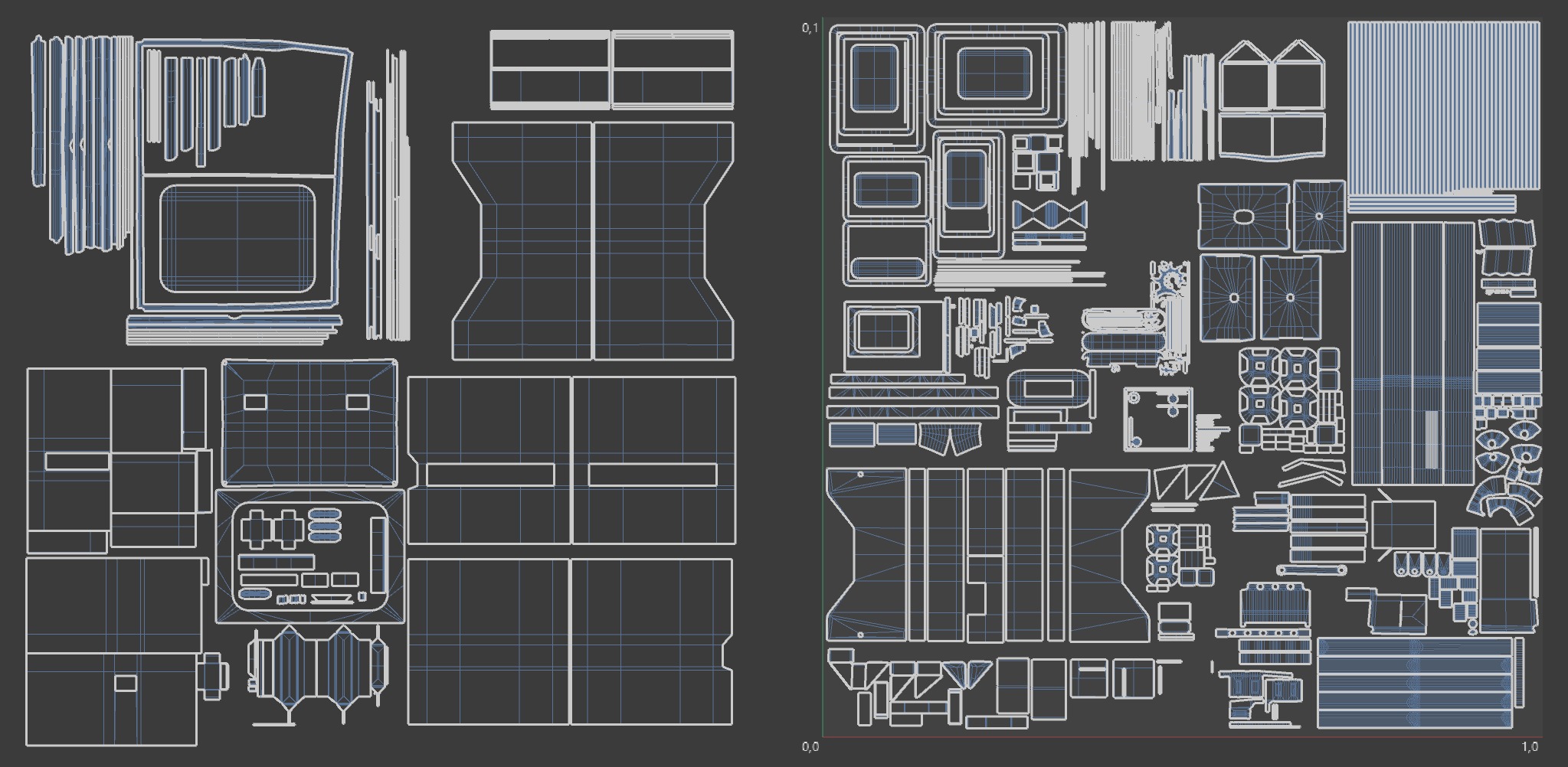 Cyberpunk rusty table Low-poly 3D model_30