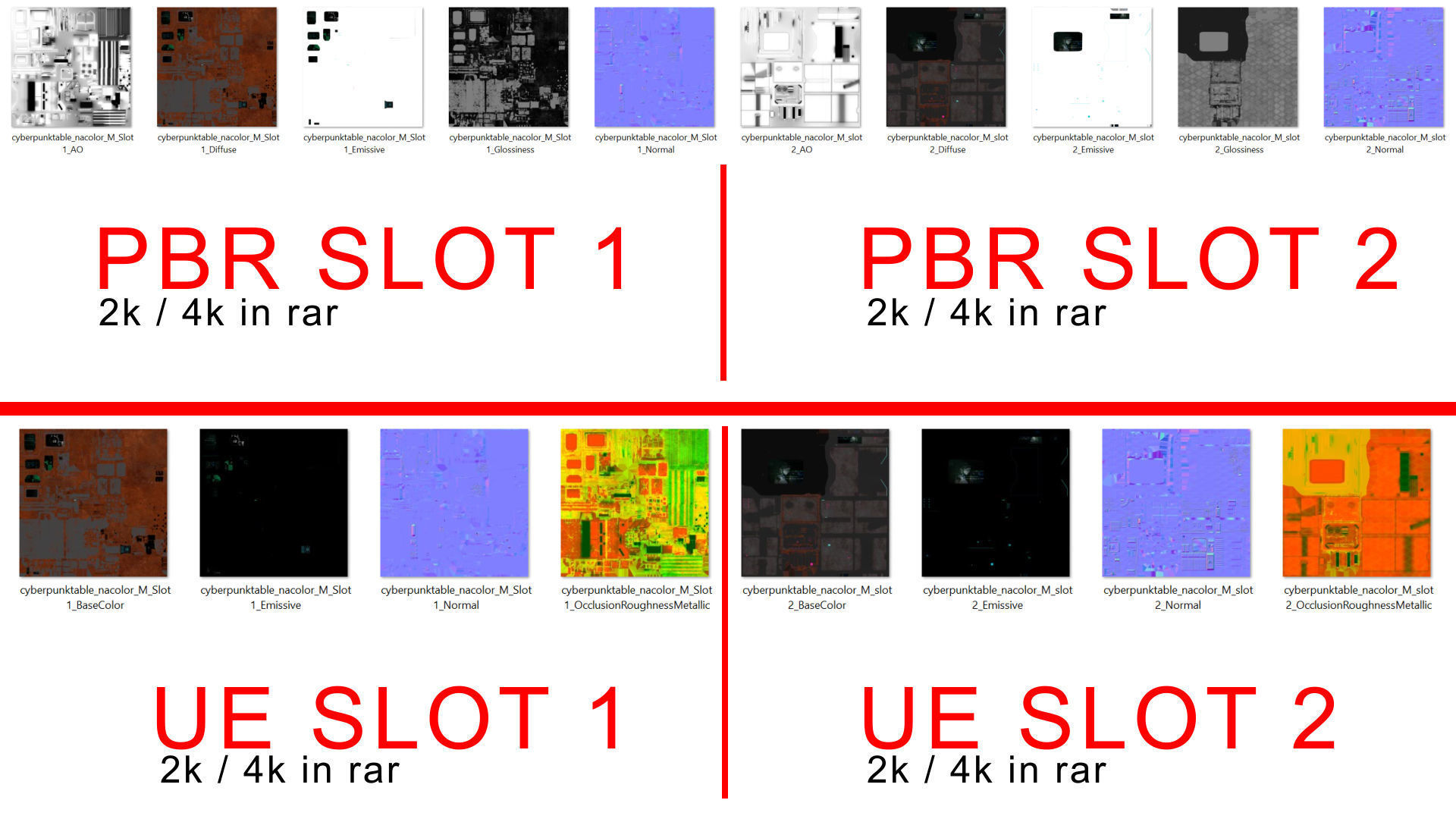 Cyberpunk rusty table Low-poly 3D model_32