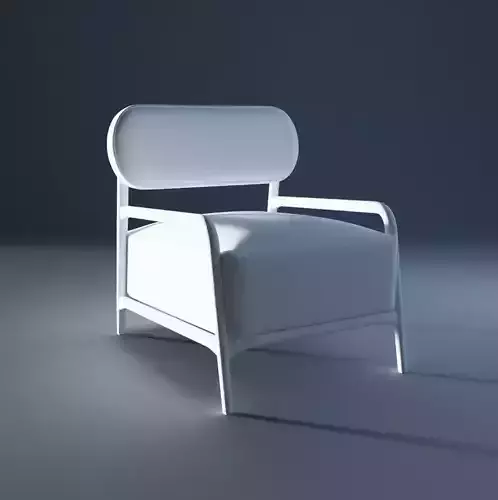 Low-Poly Game-Ready Modern arm chair
