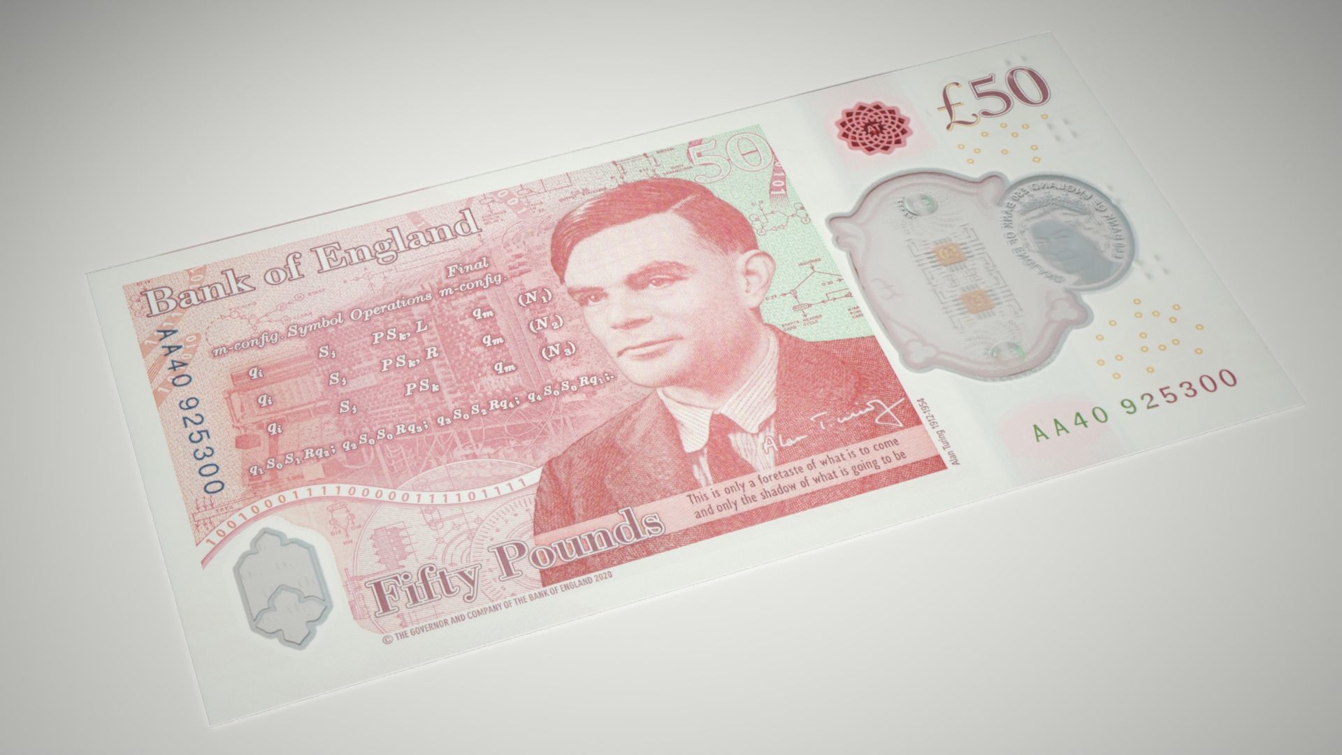  New Fifty Pound Note Low-poly 3D model_2