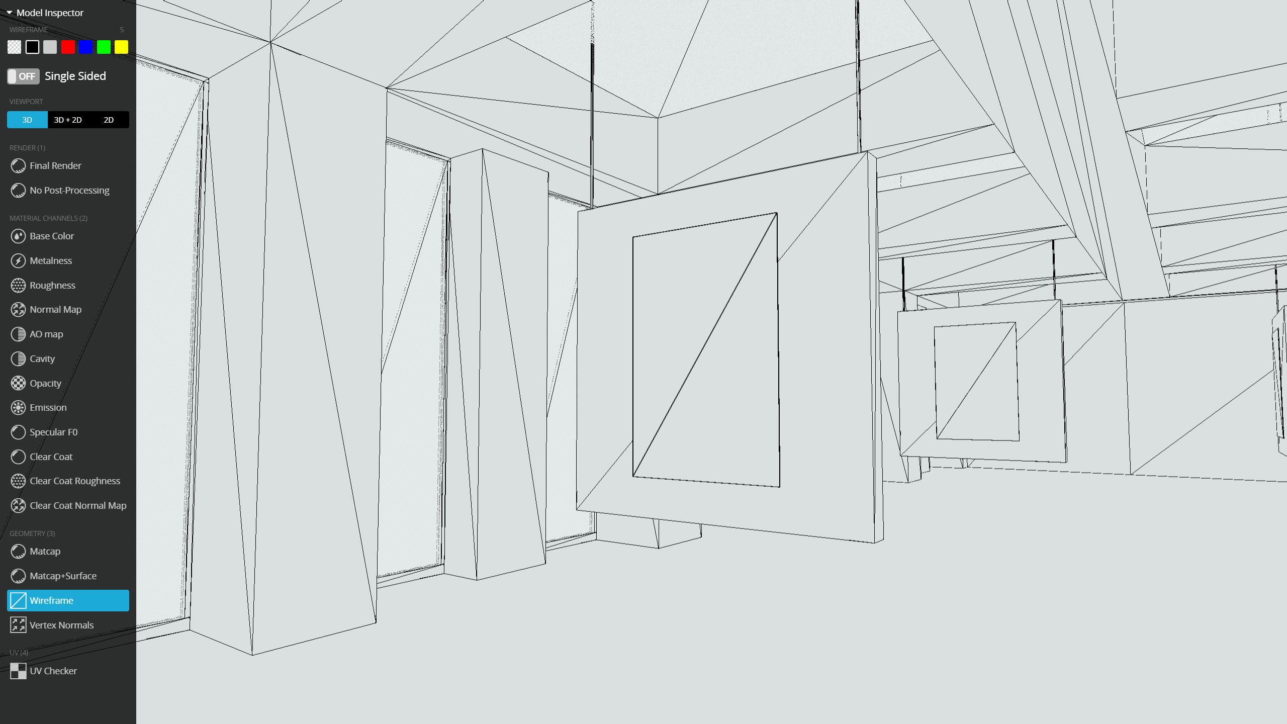 G0028 VR Art Gallery Quad 2020 Low-poly 3D model_9