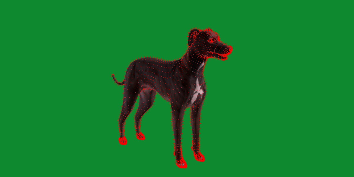 Italian Greyhound Dog Low-poly 3D model_10