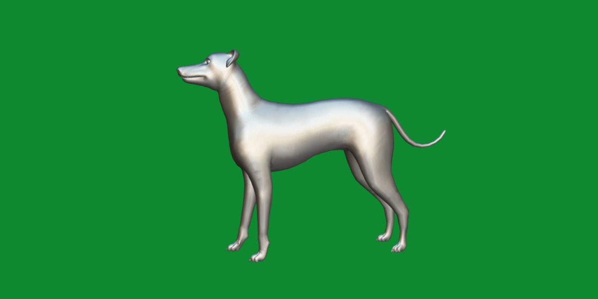 Italian Greyhound Dog Low-poly 3D model_7