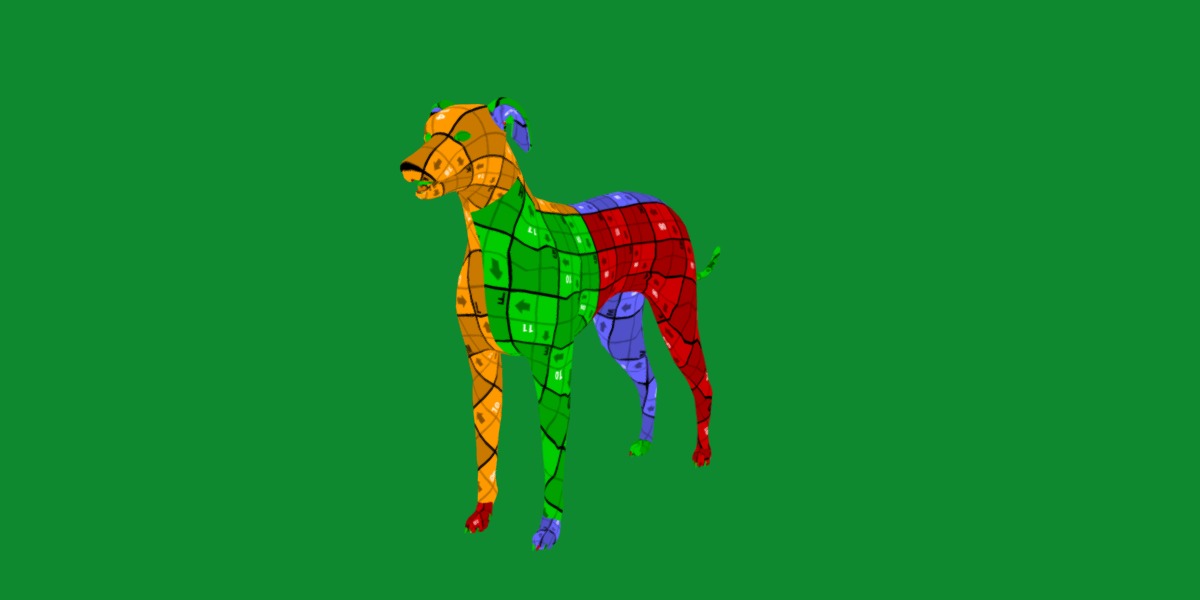 Italian Greyhound Dog Low-poly 3D model_14