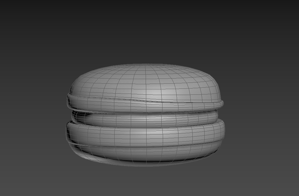 French Macarons Low-poly 3D model_16