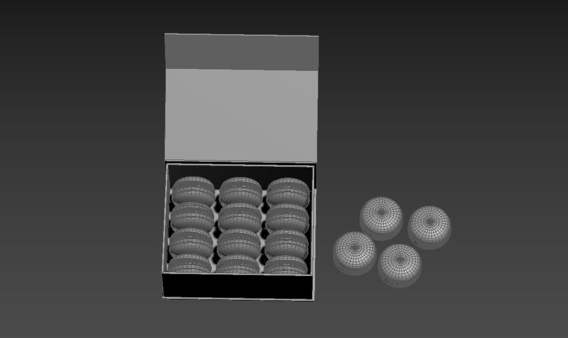 French Macarons Low-poly 3D model_13