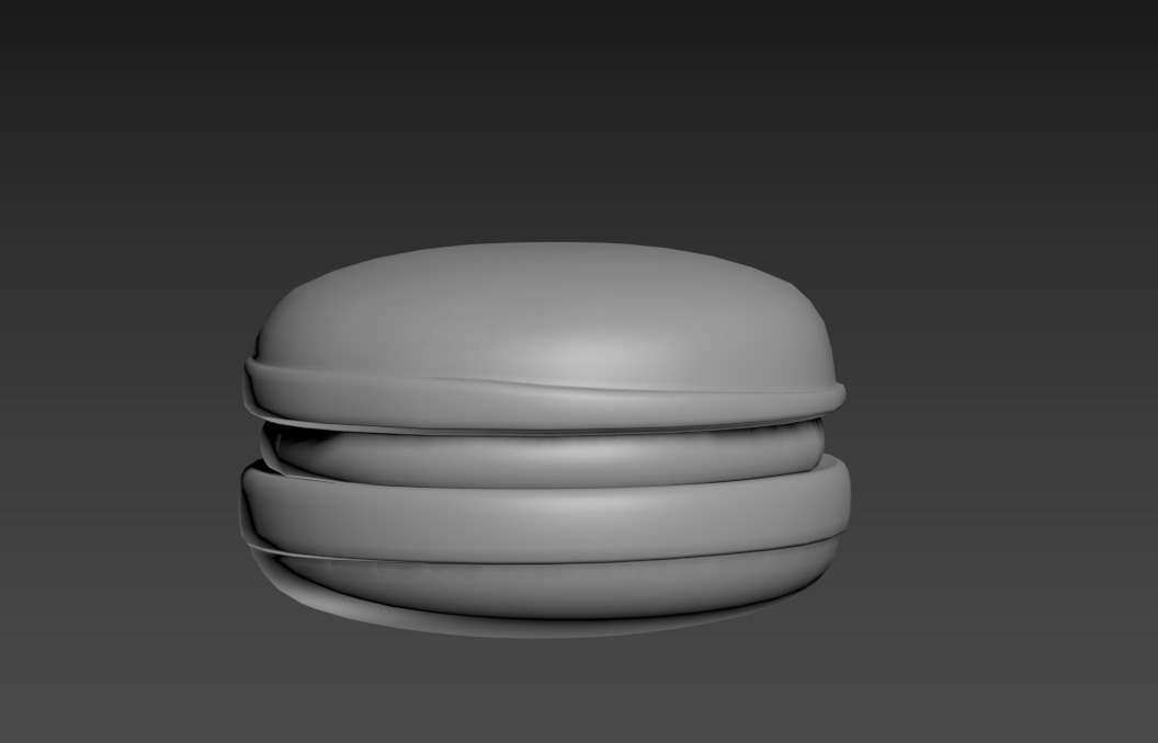 French Macarons Low-poly 3D model_14