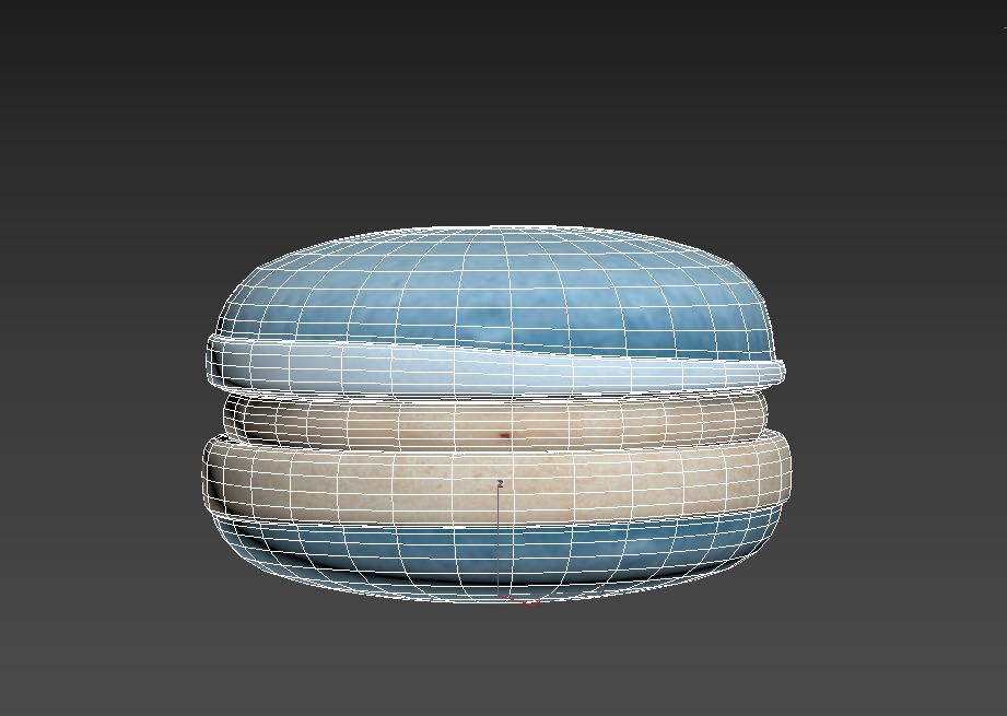 French Macarons Low-poly 3D model_19