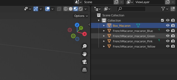 French Macarons Low-poly 3D model_15
