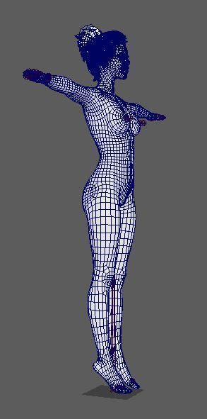 Hailee Steinfeld Character  Low-poly 3D model_22