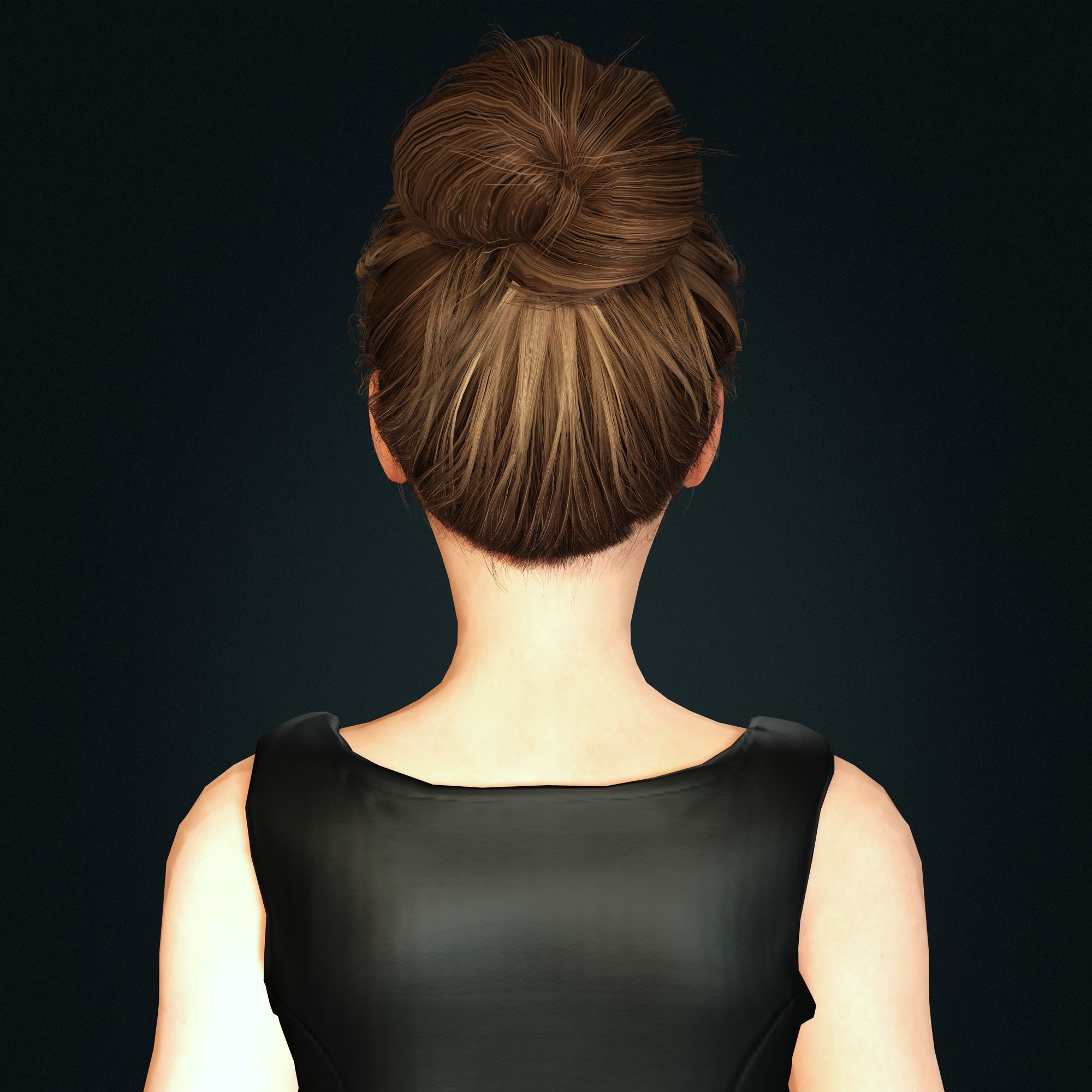 Hailee Steinfeld Character  Low-poly 3D model_4