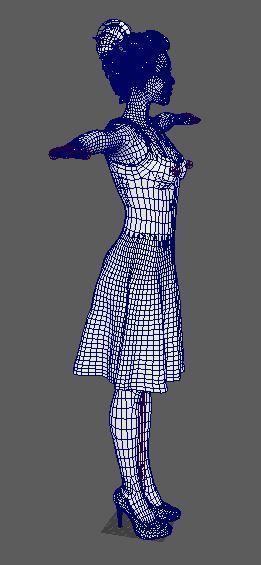 Hailee Steinfeld Character  Low-poly 3D model_18