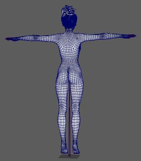 Hailee Steinfeld Character  Low-poly 3D model_21