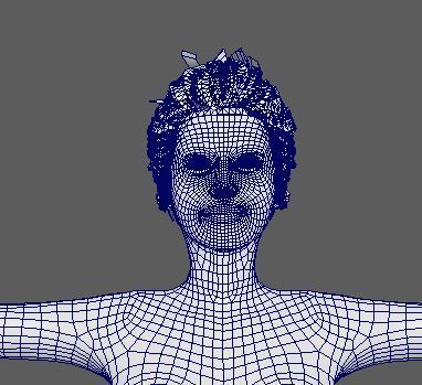 Hailee Steinfeld Character  Low-poly 3D model_23