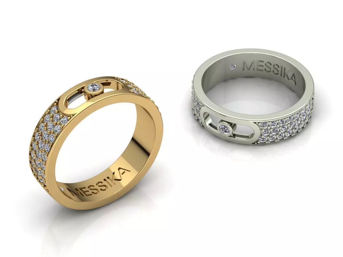 Messika Ring 3D print model