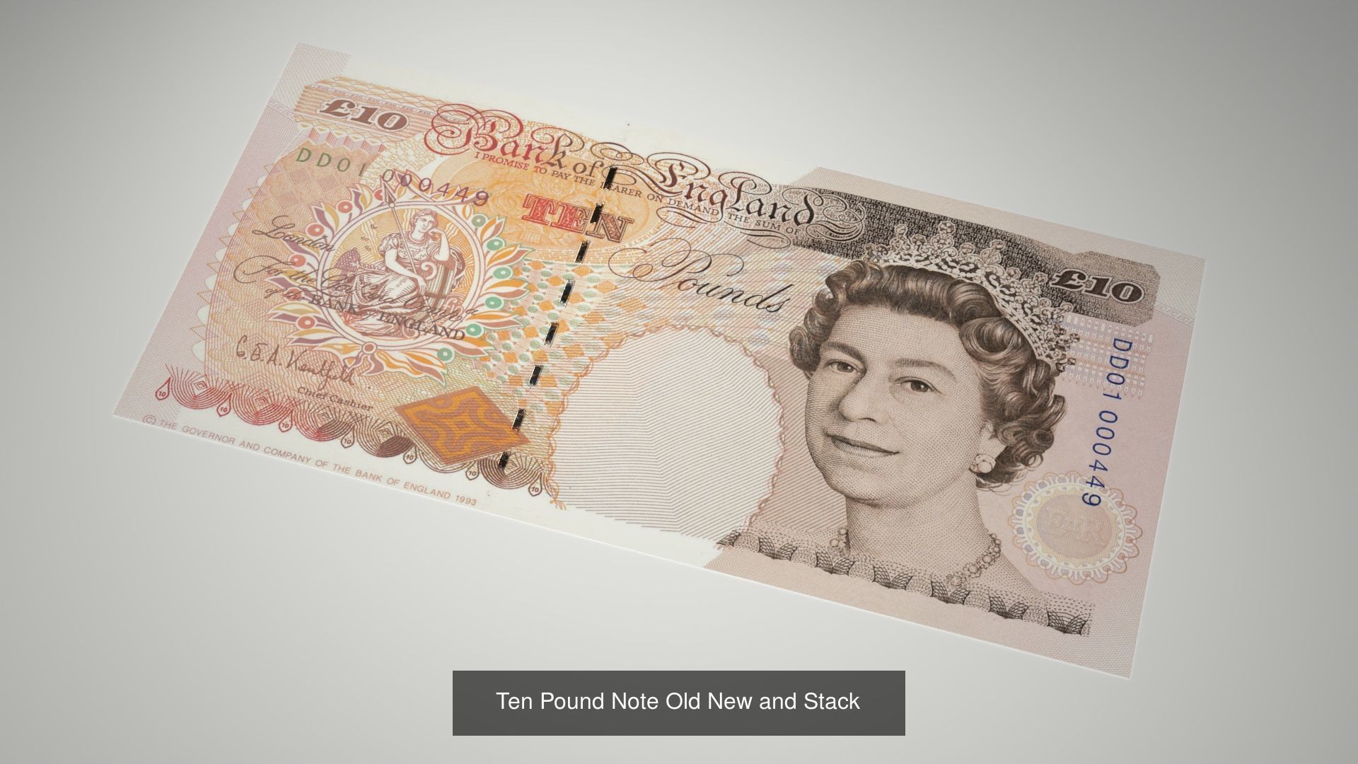British Bank Notes  3D Model Collection_7
