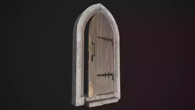 Arched Medieval Door